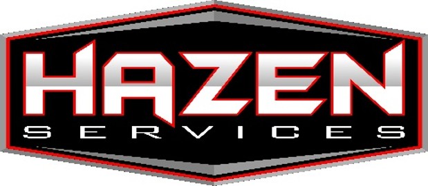 This is Hazen Services' logo. It is red and blank.