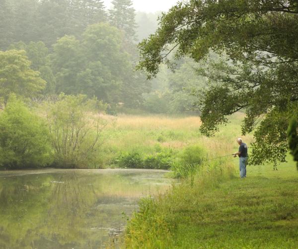 fishing at Dawes Lake